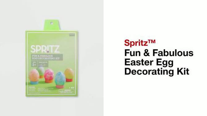 Fun &#38; Fabulous Easter Egg Decorating Kit - Spritz&#8482;, 2 of 6, play video