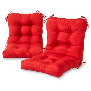 Kensington Garden 2pc 21"x21" Outdoor Seat and Back Cushion Set - 1 of 4