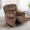 NicBex Velvet Glider Rocking Chair,Upholstered Swivel Recliner Chairs with Massage and Heating,Cozy Rocking Chair,Nursing Chair for Bedroom - 2 of 4