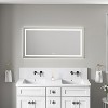 55 x 28 Inch LED Bathroom Mirror with Front and Backlight,Wall Mounted Vanity Mirror with Aluminum Frame, Anti-Fog,Memory, 3 Colors, Stepless Dimmable - 2 of 4