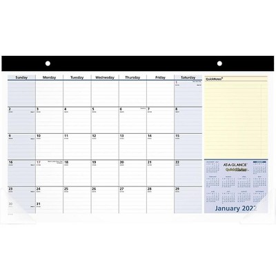 AT-A-GLANCE 2022 11" x 18" Monthly Calendar QuickNotes Multicolor SK710-00-22