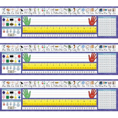 North Star Teacher Resources Christian Primary Traditional Manuscript Desk  Plates, 36 Per Pack, 3 Packs : Target