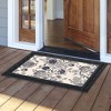Briarwood Lane Everyday Doormat 30x18 Indoor Outdoor Woodcut Floral Doormat - 3 of 4