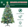 Pre-Lit Artificial Christmas Tree with 350 Multi-Color Lights, 80 Pinecones, Star Topper, 1000 Tips, 8 Modes, Easy Assembly - 3 of 4