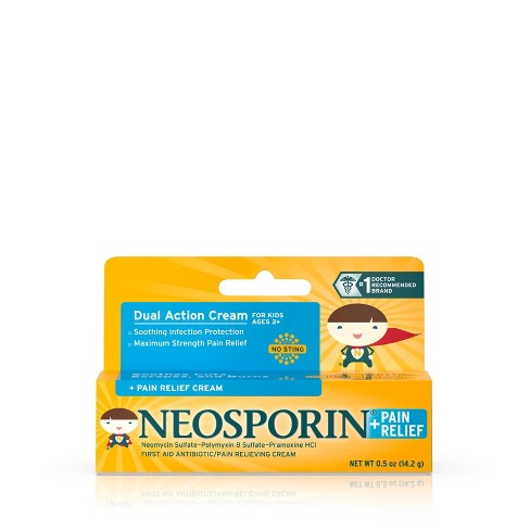 Neosporin Antibiotic And Pain Relieving Cream For Children 0 5oz Target