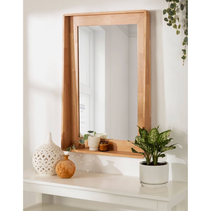 Basking Decorative Wall Mirror with Shelf - Kate & Laurel All Things Decor, 5 of 9