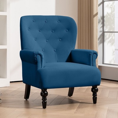 Hyleory 31'' Wide Velvet Wingback Chair
