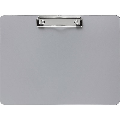 Saunders Aluminum Storage Clipboard - 8.5x12 Inch With Compartment & Pencil Holder