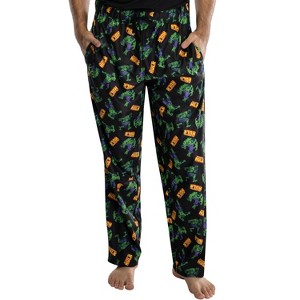 Marvel Mens' The Incredible Hulk All Over Print Lounge Pajama Pants Sleepwear - 1 of 3