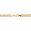 Black Bow Jewelry 4.6mm, 14k Yellow Gold Solid Beveled Curb Chain Bracelet - 4 of 4