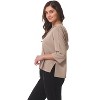 Rekucci Soft Stretch Cropped Loungewear Hoodie for Women - 2 of 4