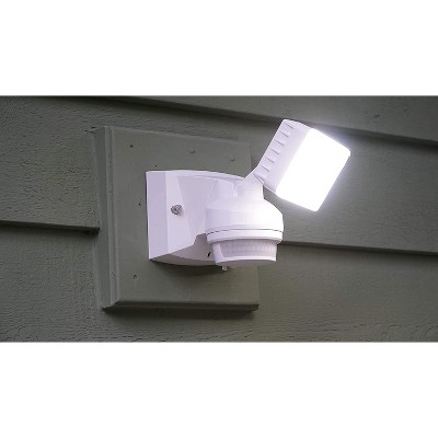 White LED Motion Sensor Security Flood Light