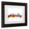 Trademark Fine Art Michael Tompsett Denver Colorado Skyline Matted Framed Art - 3 of 4