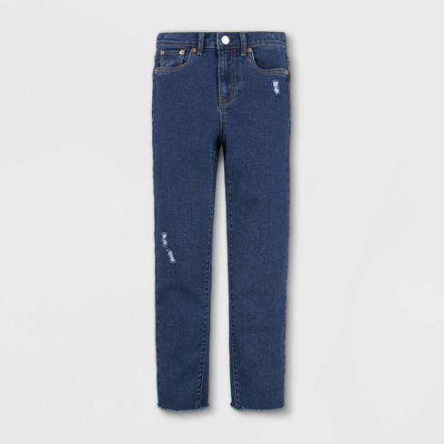 Levi's® Girls' High-rise Straight Jeans - Dark Wash 5 : Target