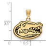 Black Bow Jewelry 14k Yellow Gold Plated Sterling Silver Florida Gators NCAA Small Pendant - 2 of 3