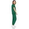 MediChic Womens 8-Pocket Scrubs Set- Mock Neck with 4-Pocket Jogger Scrub Pants - 4 of 4