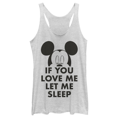 Women s Mickey Friends If You Love Me Let Me Sleep Racerback