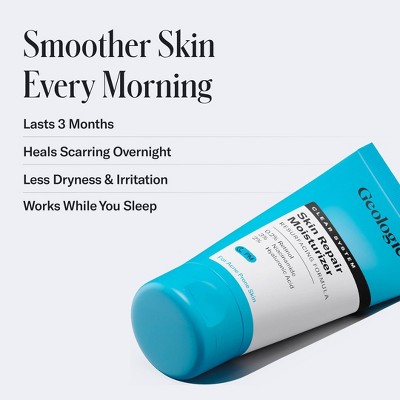 Geologie Clear System Skin Repair Moisturizer - 0.2% Retinol - 2 fl oz: Paraben-Free, Vegan, Face Application, Unscented