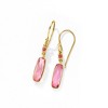 Ross-Simons 3.50 ct. t.w. Pink Topaz Drop Earrings in 18kt Gold Over Sterling - 3 of 4