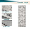 Area Rug Washable Medallion Rug Non Slip Non Shedding Traditional Floor Carpet Foldable Low Pile Thin Soft Distressed Accent Rug for Living Room - 4 of 4