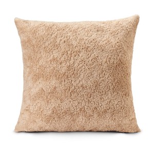 HGTV Curlicue Faux Fur Pillow Snowbound 14 x 20 inches - 1 of 3