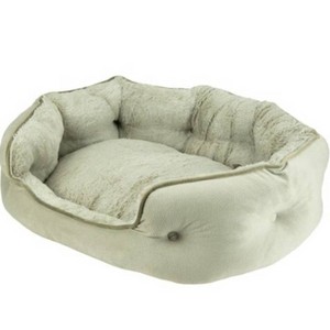Arlee Home & Pet Cozy Orthopedic Eco-Friendly Durable Dog Bolster Bed - Cobblestone - M - 1 of 4