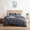 Nestl 3 Piece Tufted Boho Duvet Cover, Textured Duvet Cover Set with Zipper Closure - 3 of 4