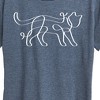 Women's - Instant Message - Ribbon Cat Short Sleeve Graphic T-Shirt - 2 of 4
