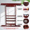 8 Pool Cue & Ball Wall Rack - Mahogany : Target