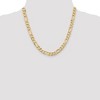 Black Bow Jewelry Men's 7.5mm 14k Yellow Gold Flat Figaro Chain Necklace - 2 of 4