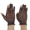 Unique Bargains Breathable Leopard Print Manicure Gloves Coffee Color 1 Pair - 4 of 4