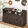VYNXARIA Elegant Buffet Sideboard Cabinet with Gold Handles - Versatile Storage for Any Room - 3 of 4