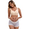 INSPIRE CHIC Women's Low Waist Under the Bump Maternity BoyShorts Pregnancy Seamless Ladies Panties - 4 of 4