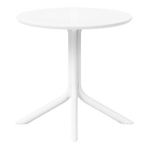 WestinTrends Playa 31.5" Round Plastic Outdoor Patio Dining Table for 4, Black - 1 of 4