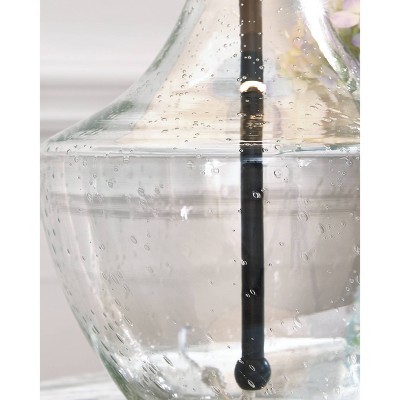 Gregsby Black Metal and Glass Table Lamp Set