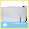 Achla Designs 88" Large Three Fold Steel Child Fireplace Guard Black - 2 of 4