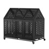 SEVOBAL Pet Crates and Houses 52 Inches Strong Dog Cage with Roomy Interior Convenient Wheels Detachable Tray, Black, 46"*29.5"*54" - 2 of 4