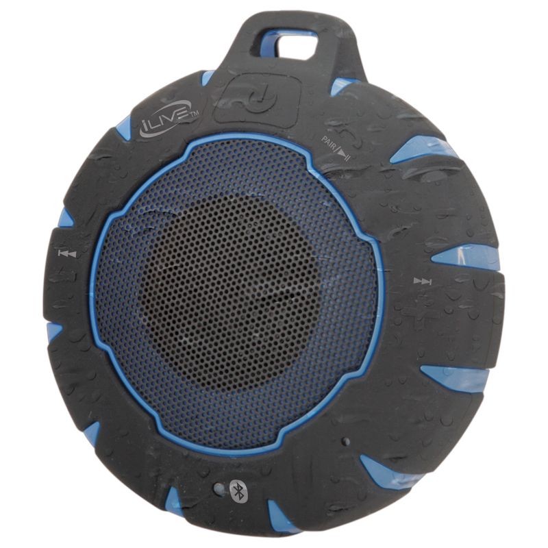 iLive Audio Waterproof, Sandproof, Shockproof Bluetooth Speaker with Speakerphone - Blue (ISBW157BU), 2 of 4