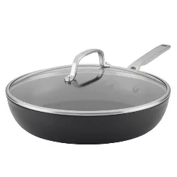 KitchenAid Hard-Anodized Induction 12.25" Nonstick Frying Pan with Lid