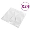 VidaXL 3D Wall Panels 24 pcs 19.7"x19.7" Diamond White 64.6 ftÂ² - 3 of 4