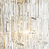 Possini Euro Design Icelight Modern Wall Light Sconce Warm Brass Hardwire 6 1/2" Fixture Textured Ice Glass for Bedroom Bathroom Vanity Reading House - 3 of 4