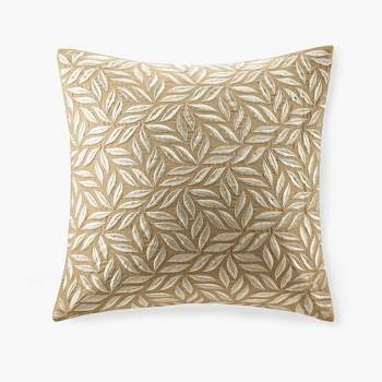 LIVN CO. Botanical Embroidered Square Decorative Pillow