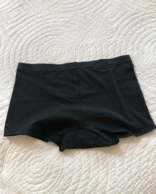Women's Front Placket Boy Shorts - Auden™ Black L : Target