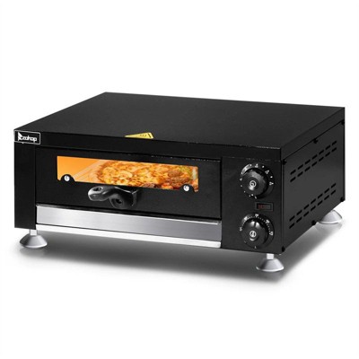 Winado 18.7 In. 1100W Electric Countertop Single Deck Pizza Oven With Visible Window Outdoor Pizza Oven