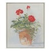 Geranium Flower Framed Wall Decor Prints 12.5 inch (Set of 2) by Melrose - 3 of 4