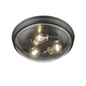 Millennium Lighting 3 - Light Flush Mount in  Matte Black - 1 of 4