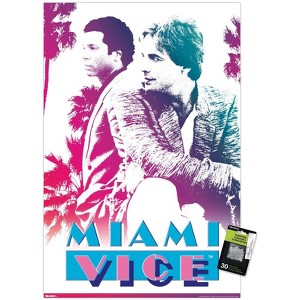 Trends International Miami Vice (1984) - Crockett and Tubbs Unframed Wall Poster Prints - 1 of 4