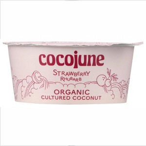 Cocojune Organic Cultured Coconut Yogurt Strawberry Rhubarb - 4oz - 1 of 4