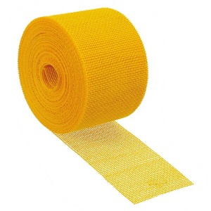 Unique Bargains DIY Party Roll Wrapping Decoration Soft Burlap Fabric Wired Ribbon - 1 of 4