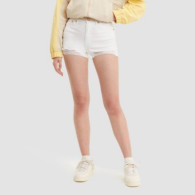 white shorts levis